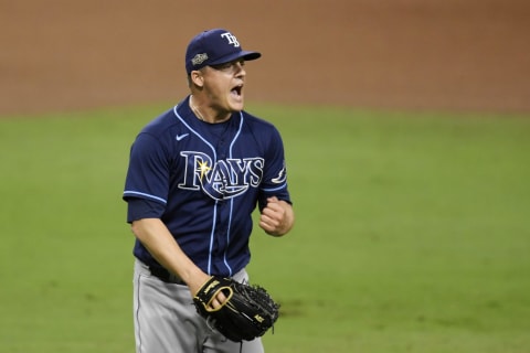 Aaron Loup #15 of the Tampa Bay Rays (Photo by Harry How/Getty Images)