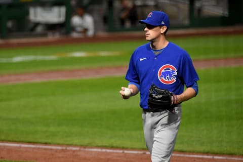 Kyle Hendricks #28 of the Chicago Cubs (Photo by Justin Berl/Getty Images)