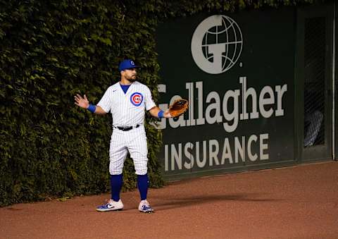 Kyle Schwarber #12 of the Chicago Cubs  (Photo by Nuccio DiNuzzo/Getty Images)