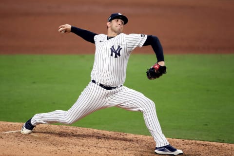 Luis Cessa #85 of the New York Yankees (Photo by Christian Petersen/Getty Images)