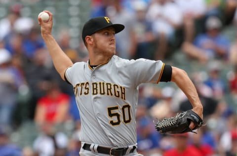 ARLINGTON, TEXAS - MAY 01: Jameson Taillon #50 of the Pittsburgh Pirates at Globe Life Park in Arlington on May 01, 2019 in Arlington, Texas. (Photo by Richard Rodriguez/Getty Images)