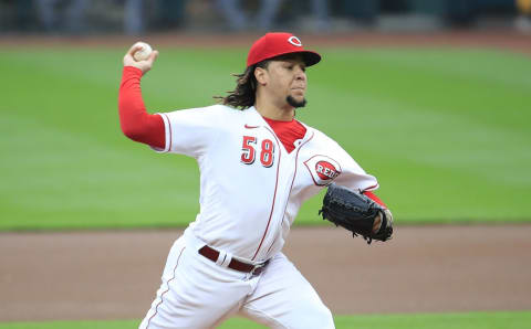 Luis Castillo #58 of the Cincinnati Reds (Photo by Andy Lyons/Getty Images)