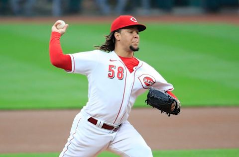 CINCINNATI, OHIO - SEPTEMBER 16: Luis Castillo #58 of the Cincinnati Reds throws a pitch against the Pittsburgh Pirates at Great American Ball Park on September 16, 2020 in Cincinnati, Ohio. (Photo by Andy Lyons/Getty Images)