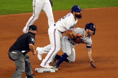 Rougned Odor #12 of the Texas Rangers (Photo by Richard Rodriguez/Getty Images)