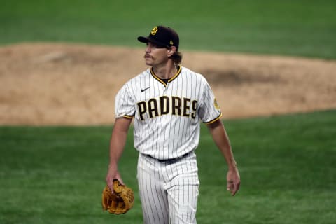 Garrett Richards #43 of the San Diego Padres (Photo by Ronald Martinez/Getty Images)