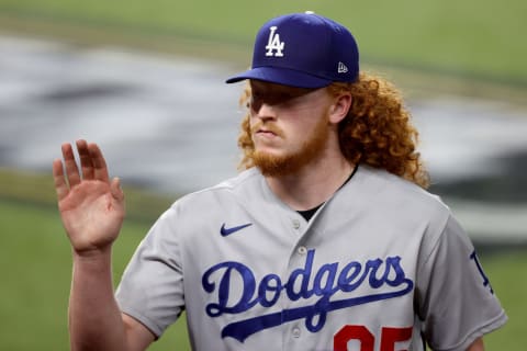 Dustin May #85 of the Los Angeles Dodgers (Photo by Tom Pennington/Getty Images)