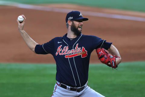 Chris Martin #55 of the Atlanta Braves (Photo by Ronald Martinez/Getty Images)