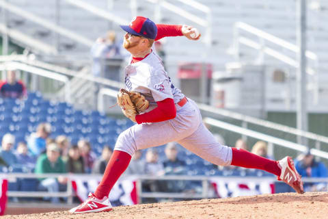 Addison Russ #30 of the Reading Fightin Phils (Photo by Zachary Roy/Getty Images)