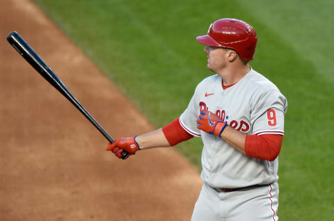 Jay Bruce #9 of the Philadelphia Phillies (Photo by G Fiume/Getty Images)