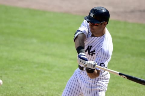 TAMPA, FLORIDA - FEBRUARY 28: Mike Tauchman #39 of the New York Yankees (Photo by Douglas P. DeFelice/Getty Images)