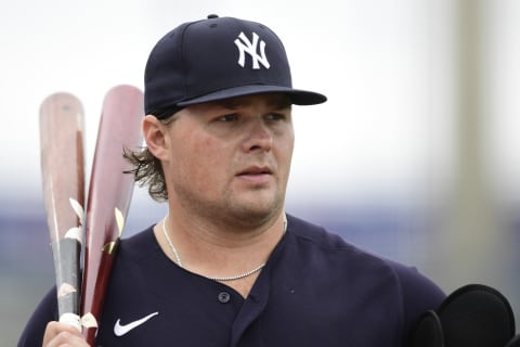 Luke Voit #59 of the New York Yankees (Photo by Douglas P. DeFelice/Getty Images)