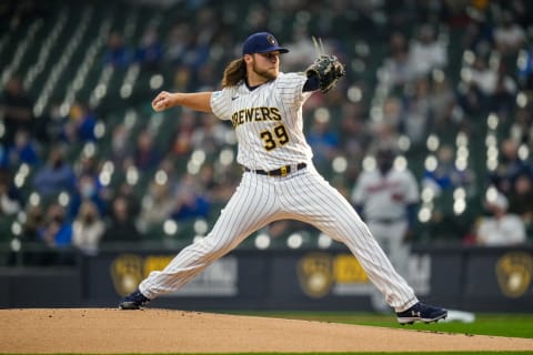 Corbin Burnes #39 of the Milwaukee Brewers (Photo by Brace Hemmelgarn/Minnesota Twins/Getty Images)