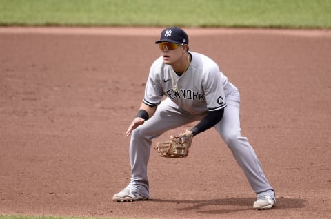 Gio Urshela #29 of the New York Yankees (Photo by G Fiume/Getty Images)