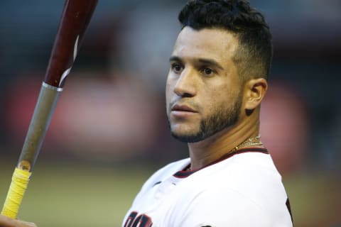 PHOENIX, ARIZONA – MAY 10: David Peralta #6 of the Arizona Diamondbacks prepares to bat against the Miami Marlins during the first inning of the MLB game at Chase Field on May 10, 2021 in Phoenix, Arizona. (Photo by Ralph Freso/Getty Images)