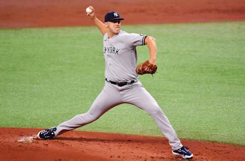 ST PETERSBURG, FLORIDA - MAY 13: Jameson Taillon #50 of the New York Yankees (Photo by Julio Aguilar/Getty Images)