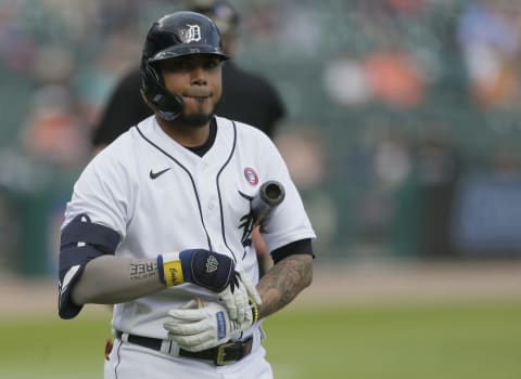 Harold Castro #30 of the Detroit Tigers (Photo by Duane Burleson/Getty Images)