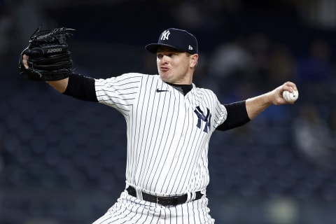 Justin Wilson #34 of the New York Yankees (Photo by Adam Hunger/Getty Images)