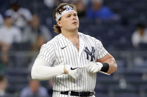 NEW YORK, NEW YORK - MAY 21: (NEW YORK DAILIES OUT) Luke Voit #59 of the New York Yankees (Photo by Jim McIsaac/Getty Images)