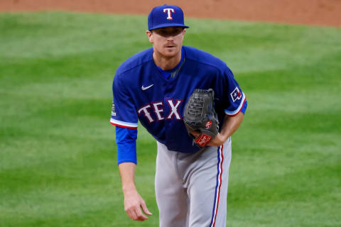 Kyle Gibson of the Texas Rangers (Photo by Justin Edmonds/Getty Images)