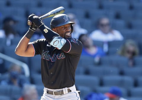 Starling Marte #6 of the Miami Marlins (Photo by Jim McIsaac/Getty Images)