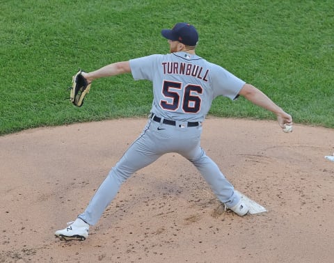 Starting pitcher Spencer Turnbull #56 of the Detroit Tigers (Photo by Jonathan Daniel/Getty Images)