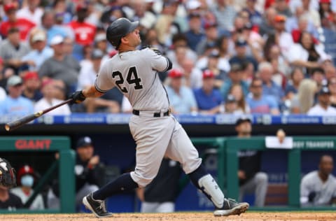 PHILADELPHIA, PA - JUNE 12: Gary Sanchez #24 of the New York Yankees. (Photo by Rich Schultz/Getty Images)