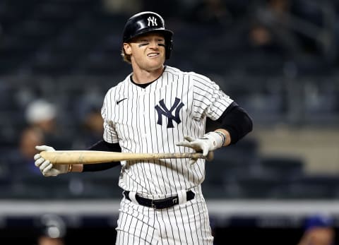 Clint Frazier #77 of the New York Yankees (Photo by Elsa/Getty Images)