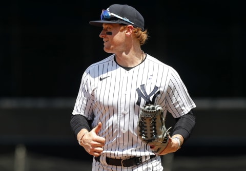 Clint Frazier #77 of the New York Yankees (Photo by Jim McIsaac/Getty Images)