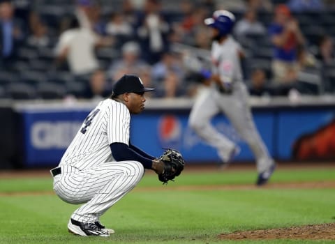 Aroldis Chapman #54 of the New York Yankees (Photo by Elsa/Getty Images)