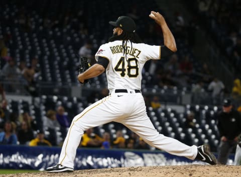 Richard Rodriguez #48 of the Pittsburgh Pirates (Photo by Justin K. Aller/Getty Images)