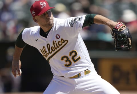 James Kaprielian #32 of the Oakland Athletics (Photo by Thearon W. Henderson/Getty Images)