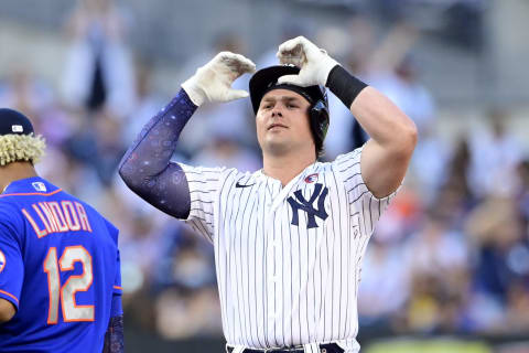 Luke Voit #59 of the New York Yankees (Photo by Steven Ryan/Getty Images)