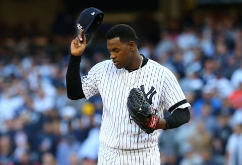 Luis Severino #40 of the New York Yankees (Photo by Mike Stobe/Getty Images)