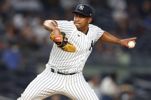 Wandy Peralta #58 of the New York Yankees (Photo by Mike Stobe/Getty Images)