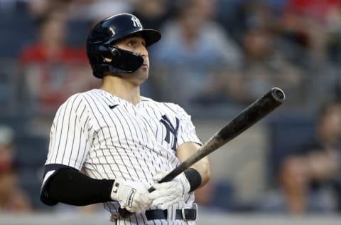 NEW YORK, NY - AUGUST 16: Joey Gallo #13 of the New York Yankees (Photo by Adam Hunger/Getty Images)