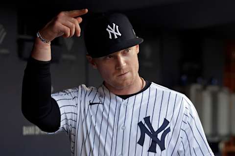 Clint Frazier #77 of the New York Yankees (Photo by Adam Hunger/Getty Images)