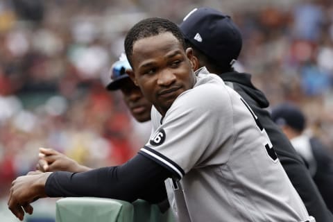 Domingo German #55 of the New York Yankees (Photo By Winslow Townson/Getty Images)