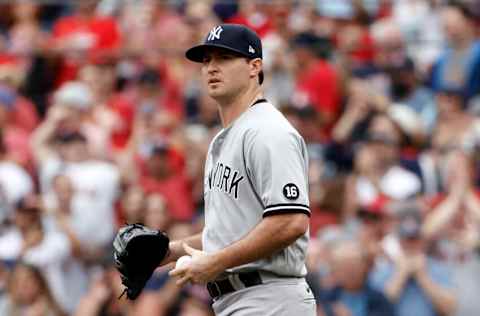 BOSTON, MA - JULY 25: Zack Britton #53 of the New York Yankees (Photo By Winslow Townson/Getty Images)