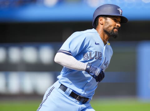 Marcus Semien #10 of the Toronto Blue Jays (Photo by Mark Blinch/Getty Images)