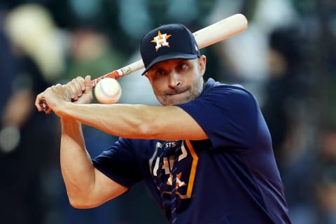 Joe Espada #19 of the Houston Astros (Photo by Bob Levey/Getty Images)