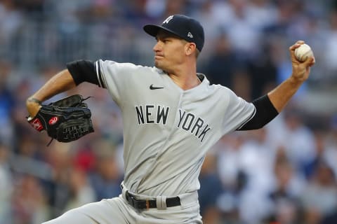 Andrew Heaney #38 of the New York Yankees (Photo by Todd Kirkland/Getty Images)