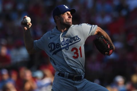 Max Scherzer #31 of the Los Angeles Dodgers (Photo by Michael B. Thomas /Getty Images)