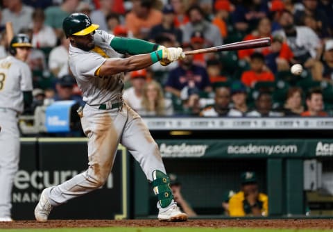 Starling Marte #2 of the Oakland Athletics (Photo by Tim Warner/Getty Images)