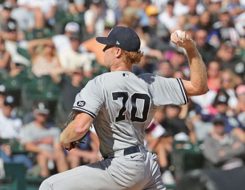 Stephen Ridings #70 of the New York Yankees (Photo by Jonathan Daniel/Getty Images)