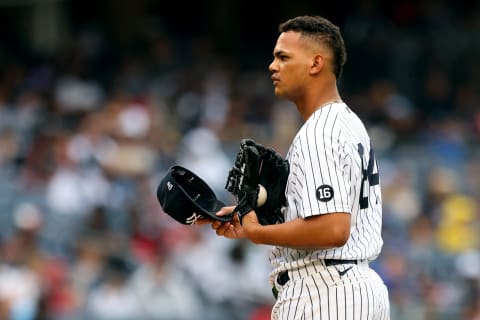 Albert Abreu #84 of the New York Yankees (Photo by Rich Schultz/Getty Images)