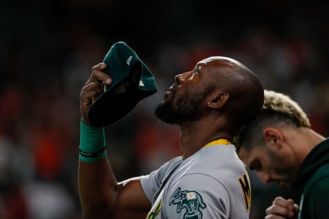 Starling Marte #2 of the Oakland Athletics (Photo by Tim Warner/Getty Images)