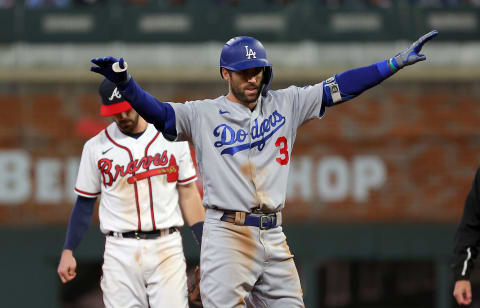 Chris Taylor #3 of the Los Angeles Dodgers (Photo by Kevin C. Cox/Getty Images)