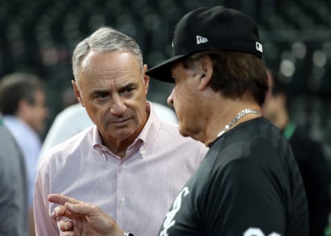 Major League Baseball Commissioner Rob Manfred (Photo by Bob Levey/Getty Images)