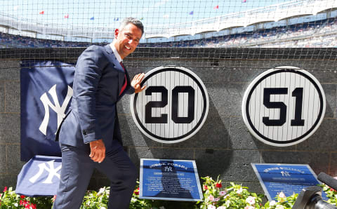 Former New York Yankee Jorge Posada poses for a photograph (Photo by Jim McIsaac/Getty Images)