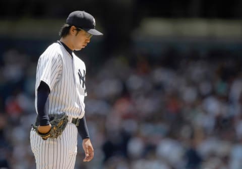 Kei Igawa #29 of the New York Yankees (Photo by Al Bello/Getty Images)